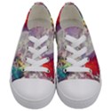 Clouds Multicolor Fantasy Art Skies Kids  Low Top Canvas Sneakers View1