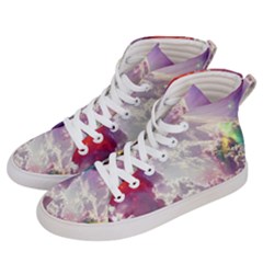 Clouds Multicolor Fantasy Art Skies Women s Hi-top Skate Sneakers by Ket1n9