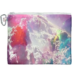 Clouds Multicolor Fantasy Art Skies Canvas Cosmetic Bag (xxxl) by Ket1n9