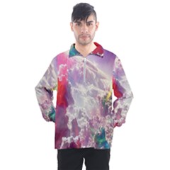 Clouds Multicolor Fantasy Art Skies Men s Half Zip Pullover