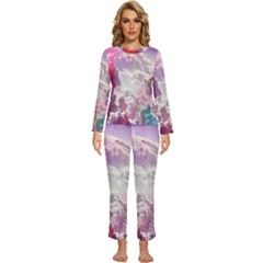 Clouds Multicolor Fantasy Art Skies Womens  Long Sleeve Lightweight Pajamas Set by Ket1n9