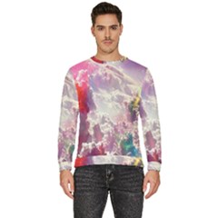 Clouds Multicolor Fantasy Art Skies Men s Fleece Sweatshirt