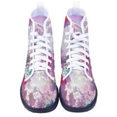 Clouds Multicolor Fantasy Art Skies Kid s High-top Canvas Sneakers by Ket1n9