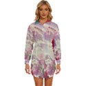 Clouds Multicolor Fantasy Art Skies Womens Long Sleeve Shirt Dress View1