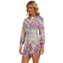 Clouds Multicolor Fantasy Art Skies Womens Long Sleeve Shirt Dress View2