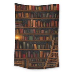 Books Library Large Tapestry