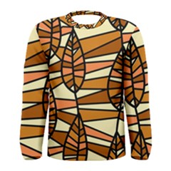 Autumn Leaf Mosaic Seamless Men s Long Sleeve T-shirt