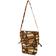 Autumn Leaf Mosaic Seamless Folding Shoulder Bag by Hannah976