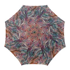 Abstract Summer Flow Golf Umbrellas by kaleidomarblingart