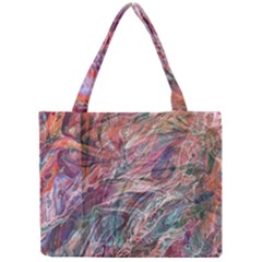 Abstract Summer Flow Mini Tote Bag by kaleidomarblingart