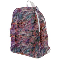 Abstract Summer Flow Top Flap Backpack by kaleidomarblingart