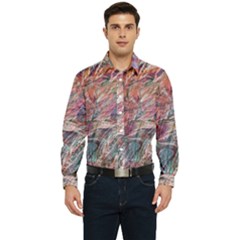 Abstract Summer Flow Men s Long Sleeve Shirt