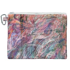 Abstract Summer Flow Canvas Cosmetic Bag (XXL)