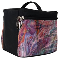 Abstract Summer Flow Make Up Travel Bag (Big)