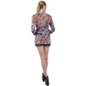 Abstract Summer Flow Long Sleeve Satin Shirt View2