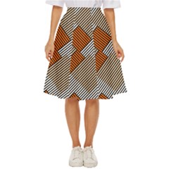 Abstract Pattern Line Art Design Decoration Classic Short Skirt by Ravend