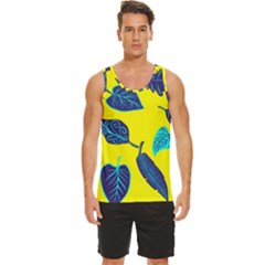 Sheets Pattern Picture Detail Men s Wide Collar Tank Top