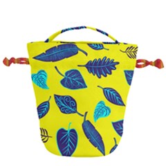 Sheets Pattern Picture Detail Drawstring Bucket Bag