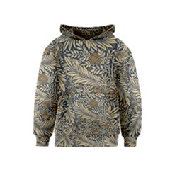 Brown Vintage Background Vintage Floral Pattern Kids  Pullover Hoodie