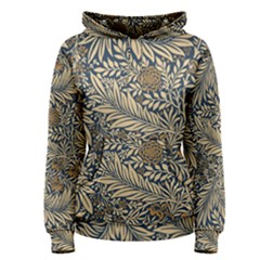 Brown Vintage Background Vintage Floral Pattern Women s Pullover Hoodie