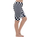 Optical-illusion-chessboard-tunnel Cropped Leggings  View3