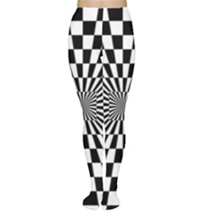 Optical-illusion-chessboard-tunnel Tights by Bedest