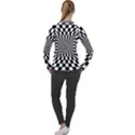 Optical-illusion-chessboard-tunnel Women s Pique Long Sleeve T-Shirt View2