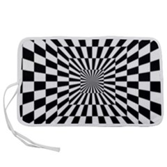 Optical-illusion-chessboard-tunnel Pen Storage Case (m) by Bedest