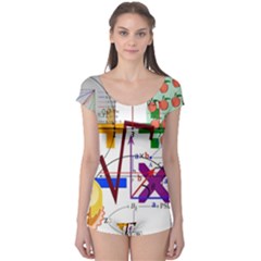 Mathematics Formula Physics School Boyleg Leotard  by Bedest