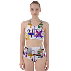 Mathematics Formula Physics School Racer Back Bikini Set