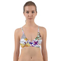 Mathematics Formula Physics School Wrap Around Bikini Top by Bedest