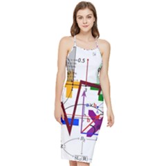 Mathematics Formula Physics School Bodycon Cross Back Summer Dress by Bedest