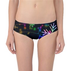 Snowflakes Snow Winter Christmas Classic Bikini Bottoms by Bedest