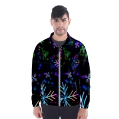 Snowflakes Snow Winter Christmas Men s Windbreaker