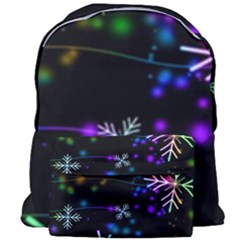 Snowflakes Snow Winter Christmas Giant Full Print Backpack by Bedest