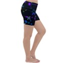 Snowflakes Snow Winter Christmas Lightweight Velour Yoga Shorts View3