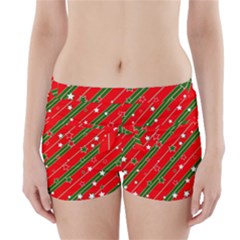 Christmas-paper-star-texture     - Boyleg Bikini Wrap Bottoms by Bedest