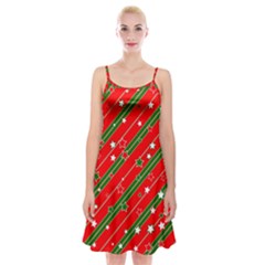 Christmas-paper-star-texture     - Spaghetti Strap Velvet Dress