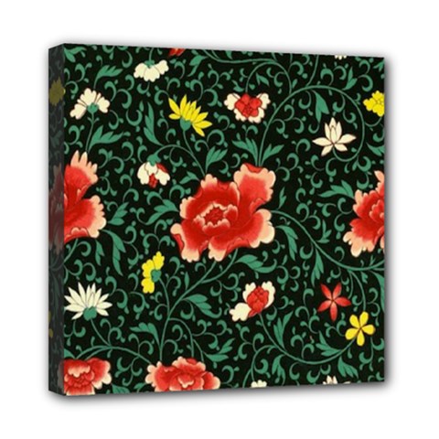 Background Vintage Japanese Design Mini Canvas 8  X 8  (stretched) by Bedest