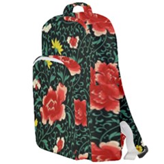 Background Vintage Japanese Design Double Compartment Backpack by Bedest