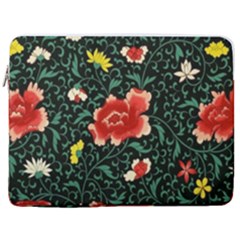 Background Vintage Japanese Design 17  Vertical Laptop Sleeve Case With Pocket