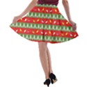 Christmas-papers-red-and-green A-line Skater Skirt View2