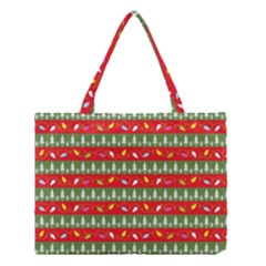 Christmas-papers-red-and-green Medium Tote Bag by Bedest