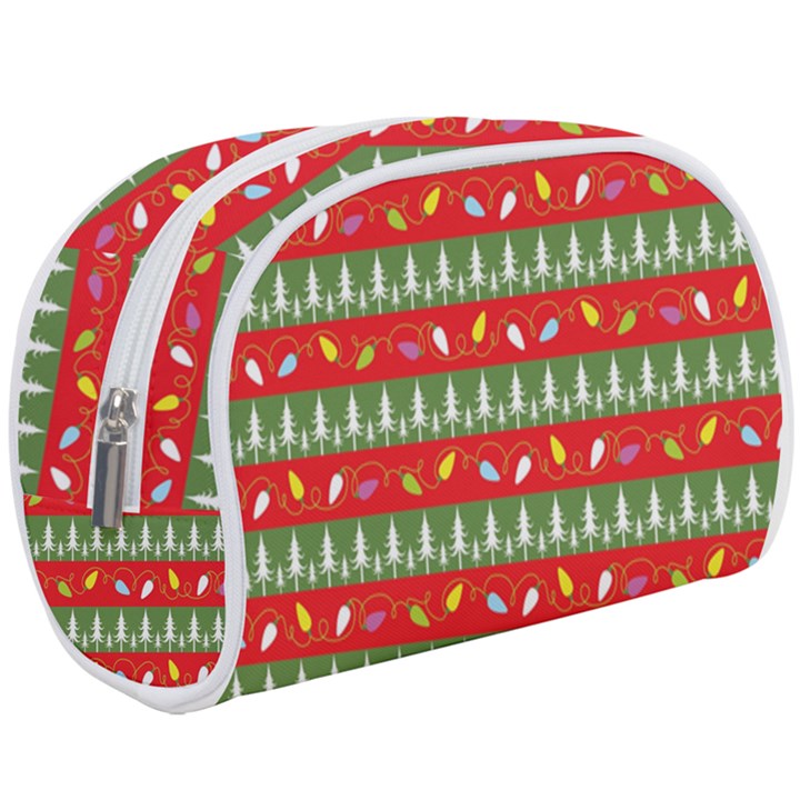 Christmas-papers-red-and-green Make Up Case (Large)