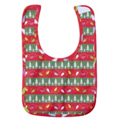 Christmas-papers-red-and-green Baby Bib