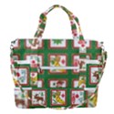 Christmas Paper Christmas Pattern Sports Shoulder Bag with Shoes Compartment View2