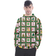 Christmas Paper Christmas Pattern Men s Pullover Hoodie