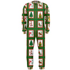 Christmas Paper Christmas Pattern Onepiece Jumpsuit (men)