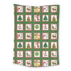 Christmas Paper Christmas Pattern Medium Tapestry