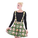 Christmas Paper Christmas Pattern Suspender Skater Skirt View1